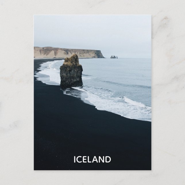 Postal turismo de la aventura del viaje de Islandia de la (Anverso)