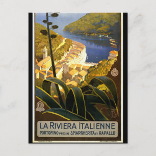 Postal Turismo de Viaje de Retro Italiano