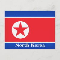 Turismo de viajes con bandera de Corea del Norte