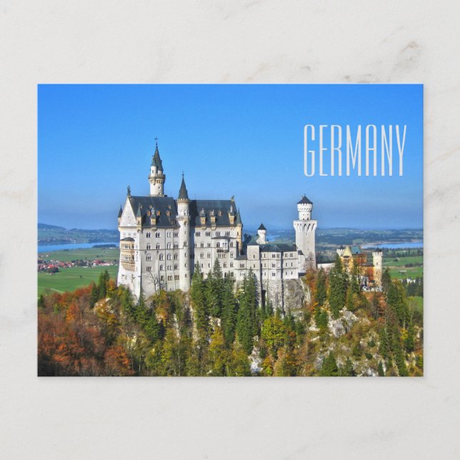 Postal Turismo de viajes de Alemania (Anverso)