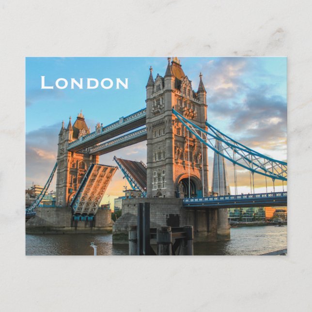 Postal Turismo del viaje de Londres del vintage (Anverso)