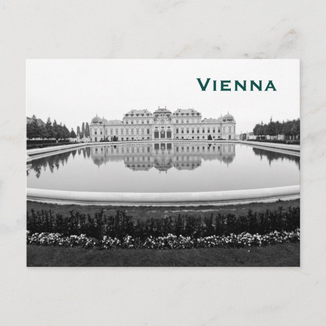 Postal Turismo Vintage de Viena Viaje Agregar (Anverso)