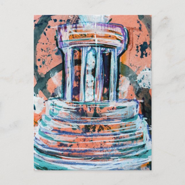 Postal Turista de la fuente conmemorativa Brooks de Marsh (Anverso)