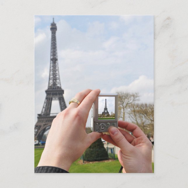 Postal Turista en París (Anverso)