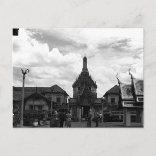 Postal Turistas de Bangkok Wra Phra Kaew, una vieja Taila