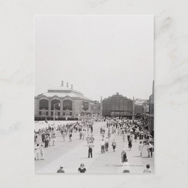 Postal Turistas del centro turístico en explanada (Anverso)