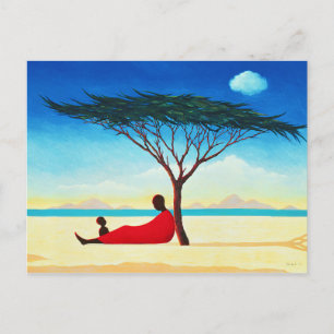 Postal Turkana por la tarde 1994
