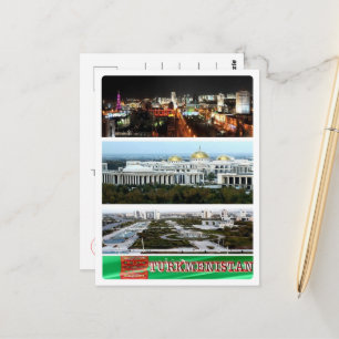 Postal Turkmenistán - Mosaico -
