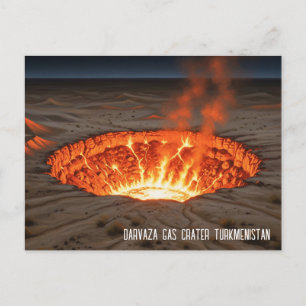 Postal Turkmenistán: Viaje del cráter de gas Darvaza