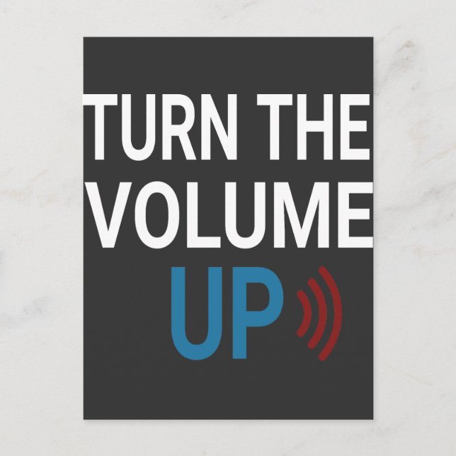 Postal Turn the Volume Up Png Zohran Mamdani NYC  T-Shirt (Anverso)