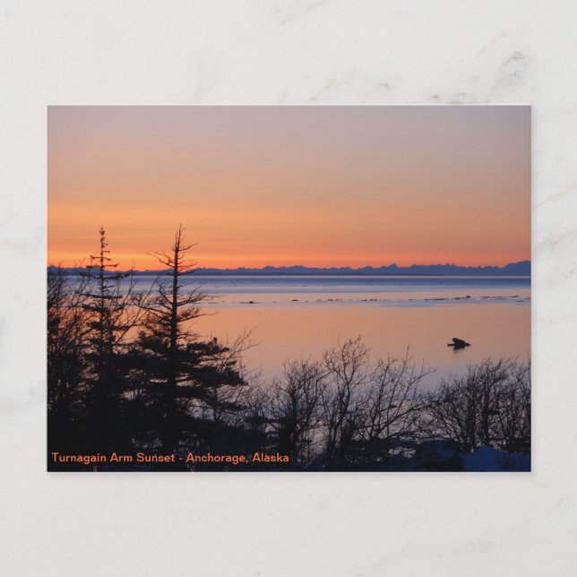 Postal Turnagain Sunset (Anverso)