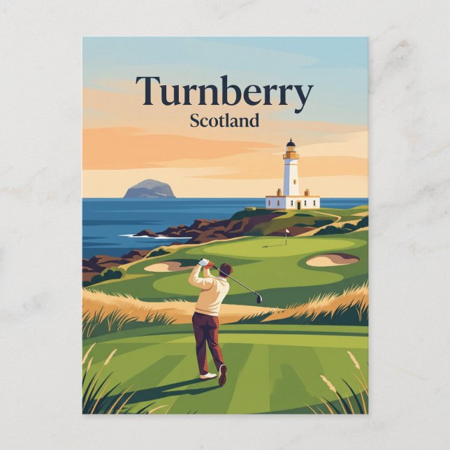 Postal Turnberry Escocia (Anverso)