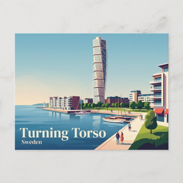Postal Turning Torso Suecia (Anverso)