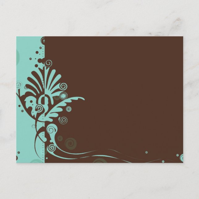 Postal Turqouise Swirl (Anverso)
