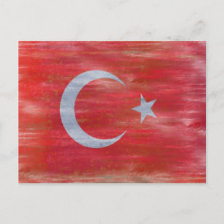 Postal Turquía angustió la bandera turca