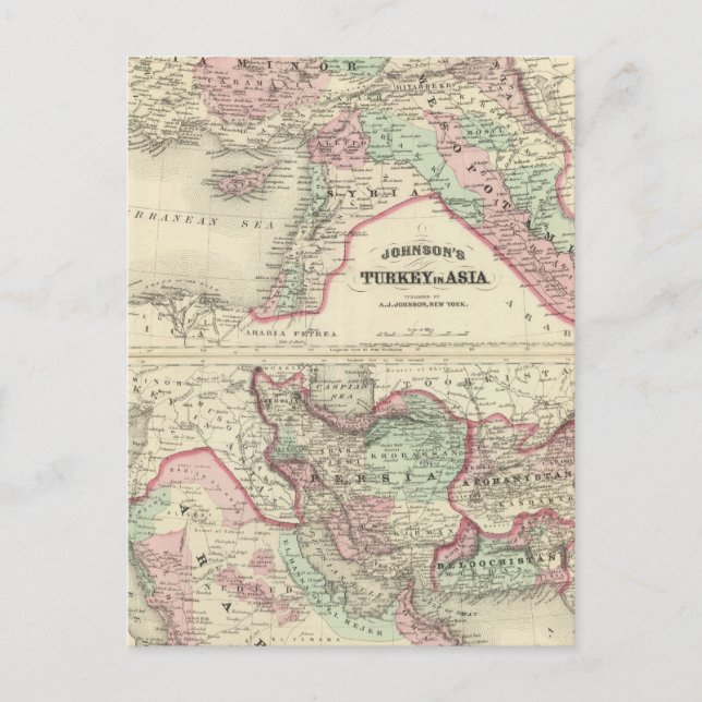 Postal Turquía en Asia, Persia, Arabia, Beluchistán (Anverso)