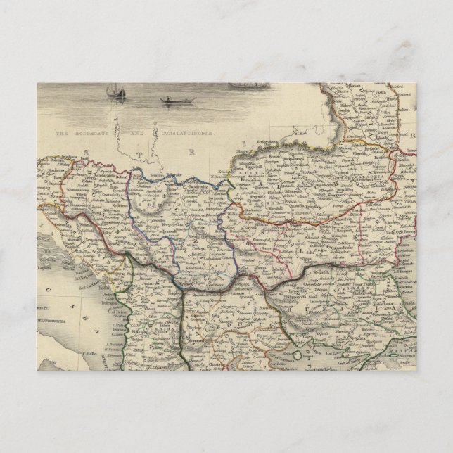 Postal Turquía En Europa (Anverso)