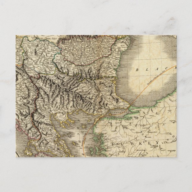 Postal Turquía en Europa 7 (Anverso)