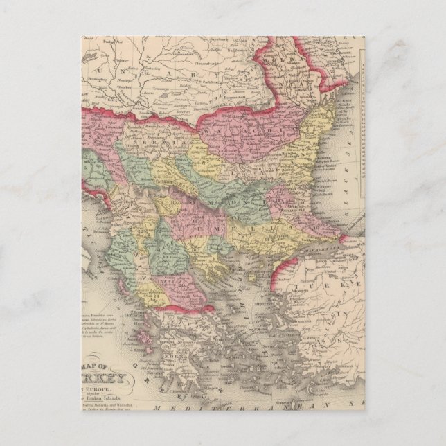 Postal Turquía en Europa 8 (Anverso)