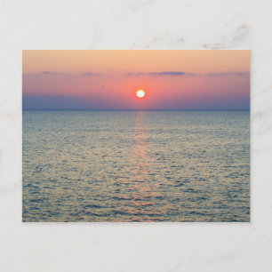 Postal Turquía, horizonte del mar Egeo al atardecer 2