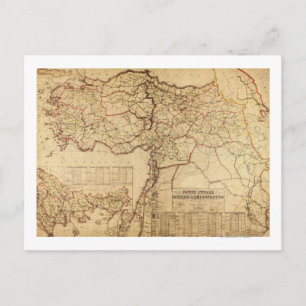 Postal Turquía, Imperio Otomano, Mapa PanorámicoTurquía