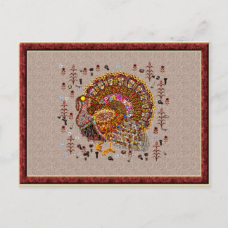 Postal Turquía metalizado