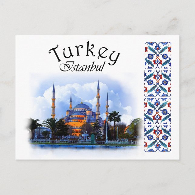 Postal Turquía- Mezquita Azul (Anverso)