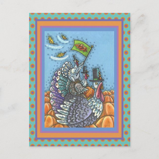 POSTAL TURQUÍA NACIÓN EE.UU., GRACIAS A LA POLÍTICA (Anverso)