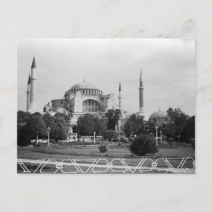 Postal Turquía Vintage Estambul Basílica de Santa Sofía