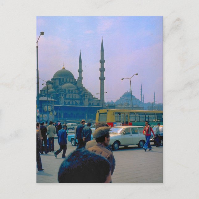 Postal Turquía vintage Estambul Hagia Sophia (Anverso)