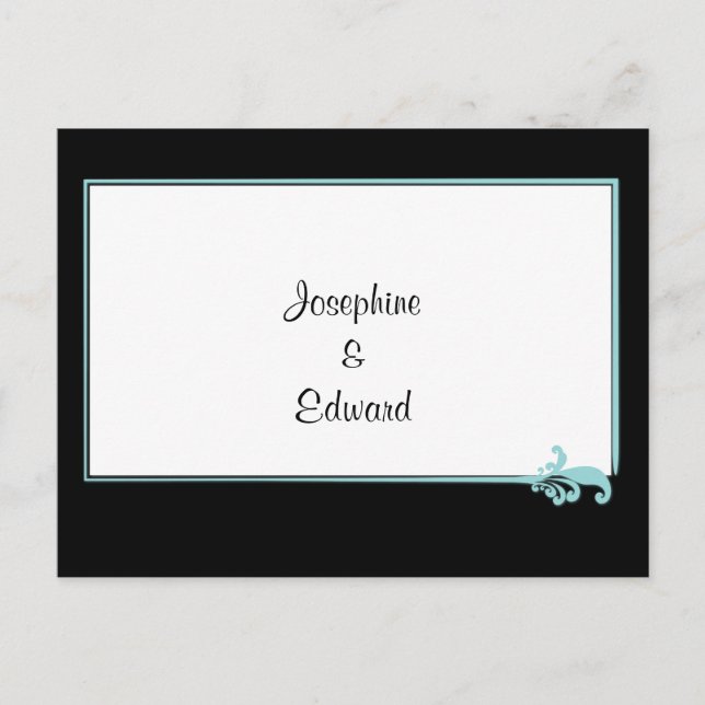 Postal Turquoise Fleur de lis (Anverso)