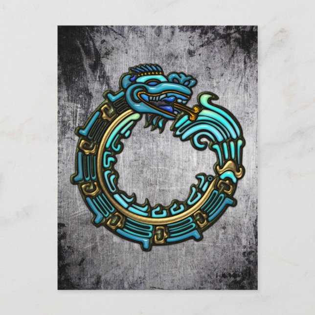 Postal Turquoise Quetzalcoatl (Anverso)
