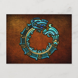 Postal Turquoise Quetzalcoatl