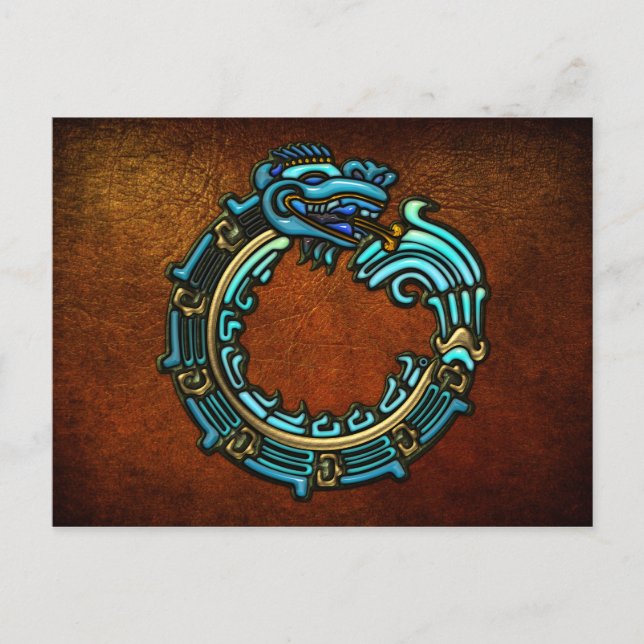 Postal Turquoise Quetzalcoatl (Anverso)