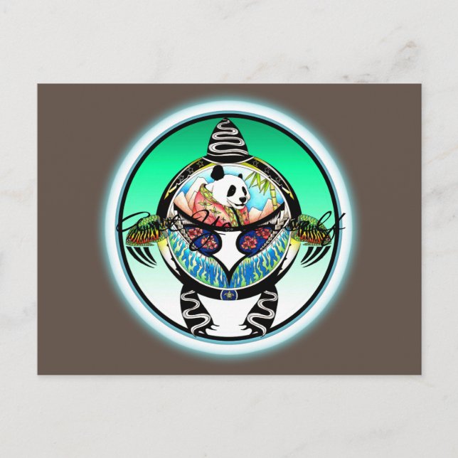 Postal Turtle Panda (Anverso)