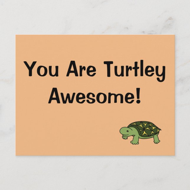 Postal Turtley Awesome (Anverso)