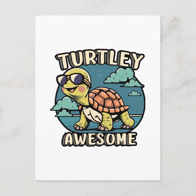 Postal Turtley Awesome (Anverso)