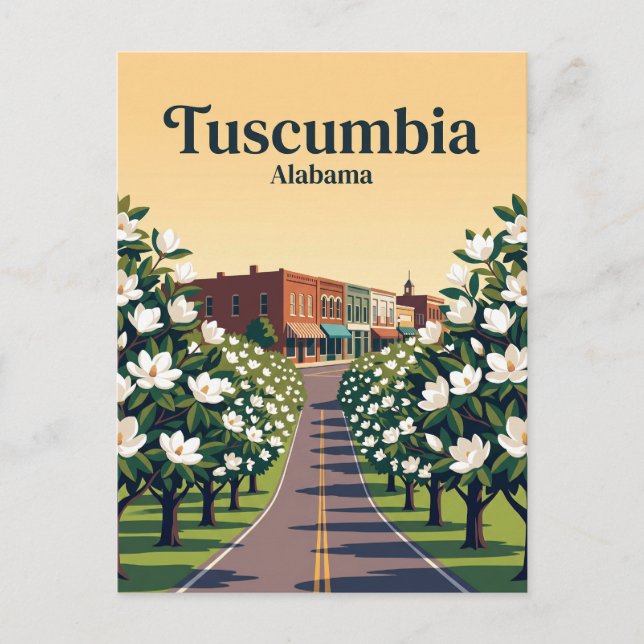 Postal Tuscumbia EE. UU. (Anverso)