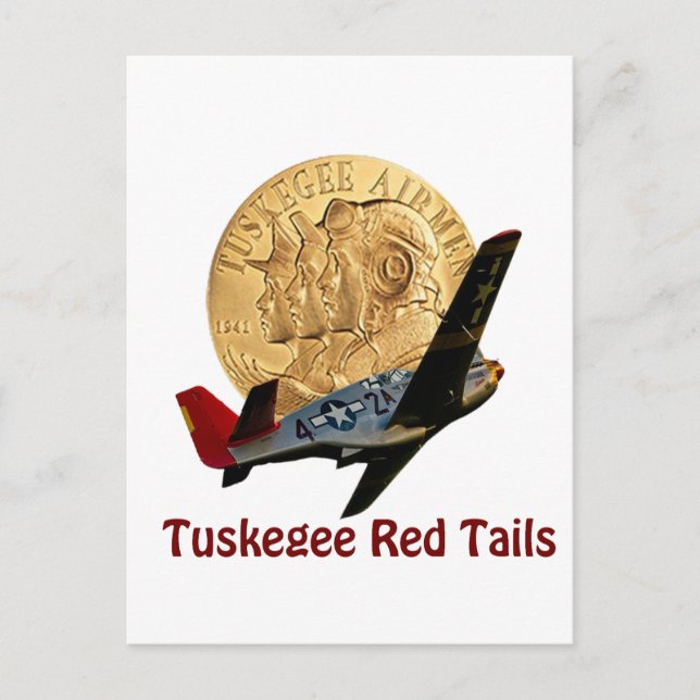 Postal Tuskegee Red (Anverso)