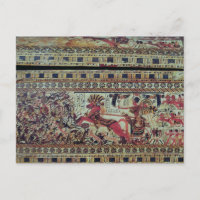 Tutankhamun en su caricatura atacando africanos