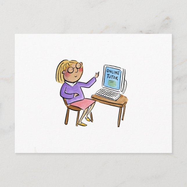 Postal Tutor en línea (Anverso)