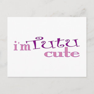 Postal Tutú lindo (ballet)