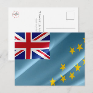 Postal Tuvalu - Bandera ondulante -
