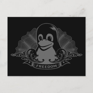 Postal Tux Penguin - (Linux, Open Source, Copyleft, FSF)