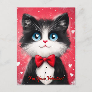 Postal Tuxedo Cat Valentine