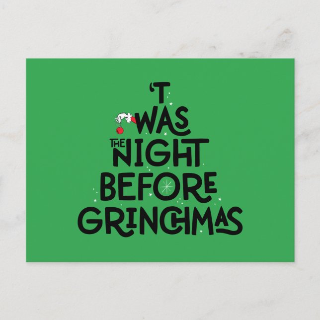 Postal 'Twas the Night Before Grinchmas (Anverso)