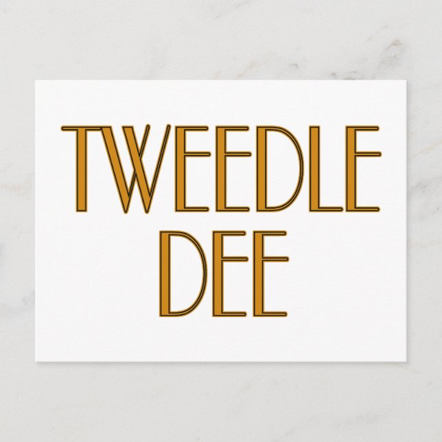 Postal Tweedle Dee (Anverso)