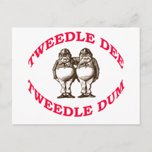 Postal Tweedle Dee & Tweedle Dum