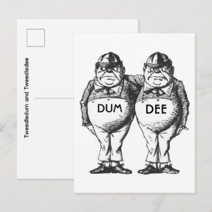 Postal Tweedledum y Tweedledee