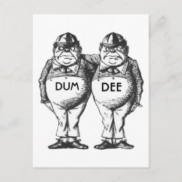Postal Tweedledum y Tweedledee